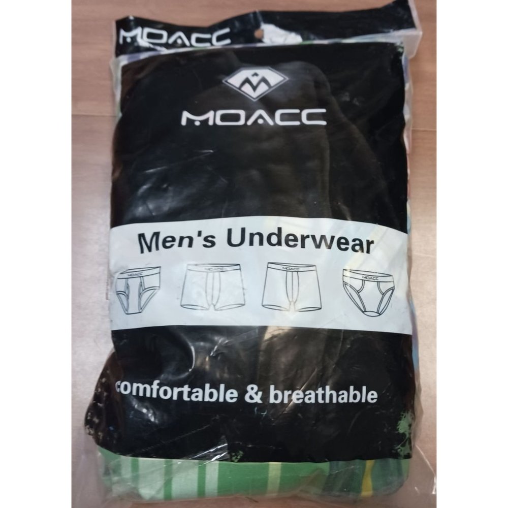 Moacc Men's Boxer Shorts 5 Pack 100% Cotton Size Small New Open Package
